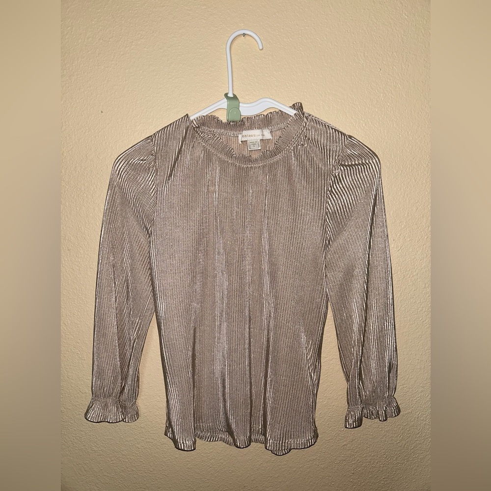 youth girls shimmer blouse